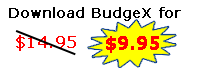 Download BudgeX for only $9.95!